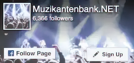 Muzikantenbank.NET op Facebook
