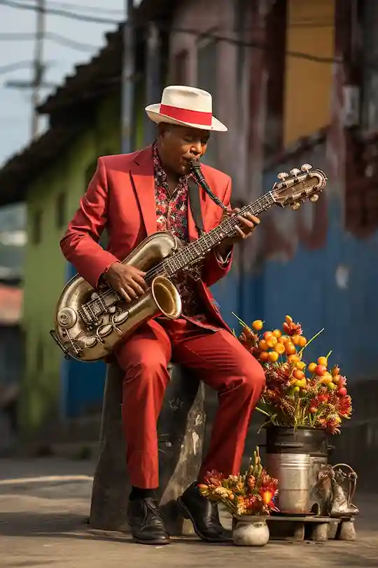 Afbeelding van een straatmuzikant1